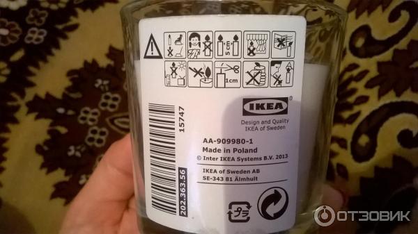 Ароматические свечи IKEA Omtalad фото