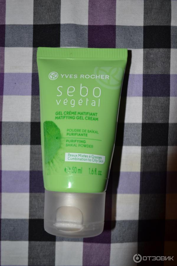 Дневной матирующий крем-гель Yves Rocher Sebo Vegetal Matifying Cream Gel фото