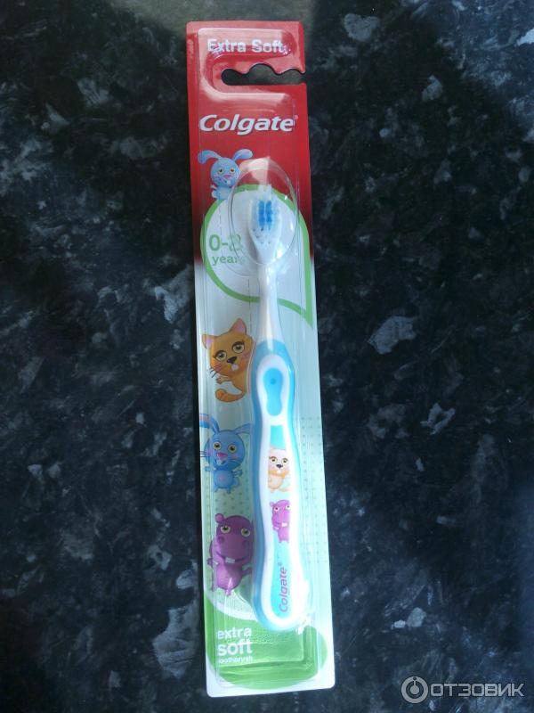 Зубная щетка Colgate для детей 0-2 года супермягкие щетинки фото