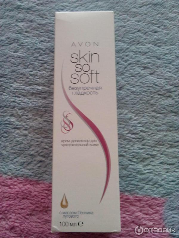 Крем-депилятор для чувствительной кожи Avon Skin So Soft безупречная гладкость фото