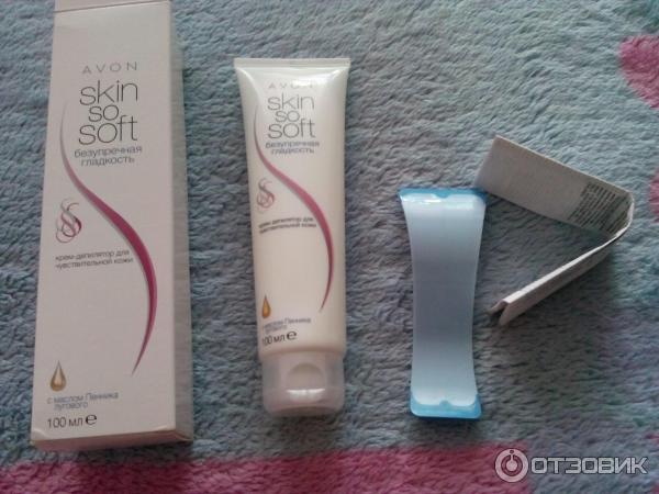 Крем-депилятор для чувствительной кожи Avon Skin So Soft безупречная гладкость фото