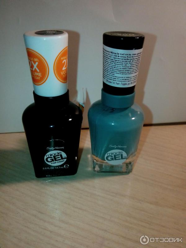 miracle gel c верхним покрытием top coat