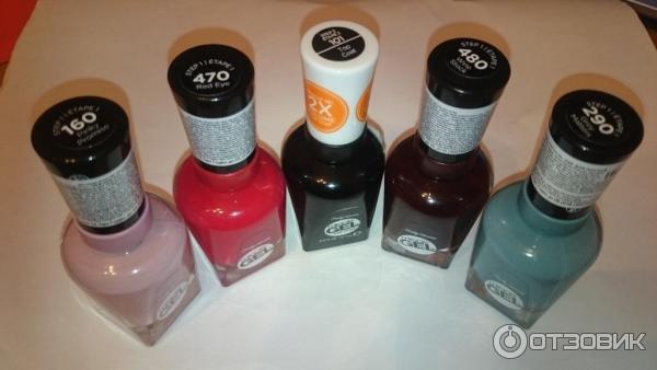 гелевые лаки Sally Hansen Miracle Gel и верхнее покрытие