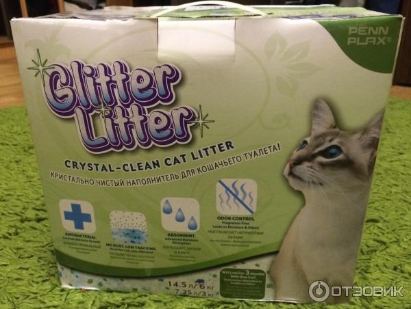 Наполнитель для кошачьего туалета Glitter Litter силикагелевый 14.5л/6кг фото