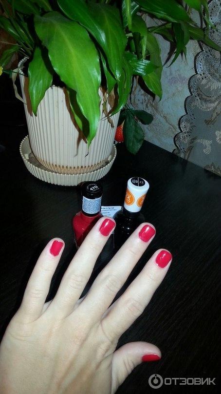 Miracle Gel оттенок Red Eye (470) и верхнее покрытие Top Coat 2.0