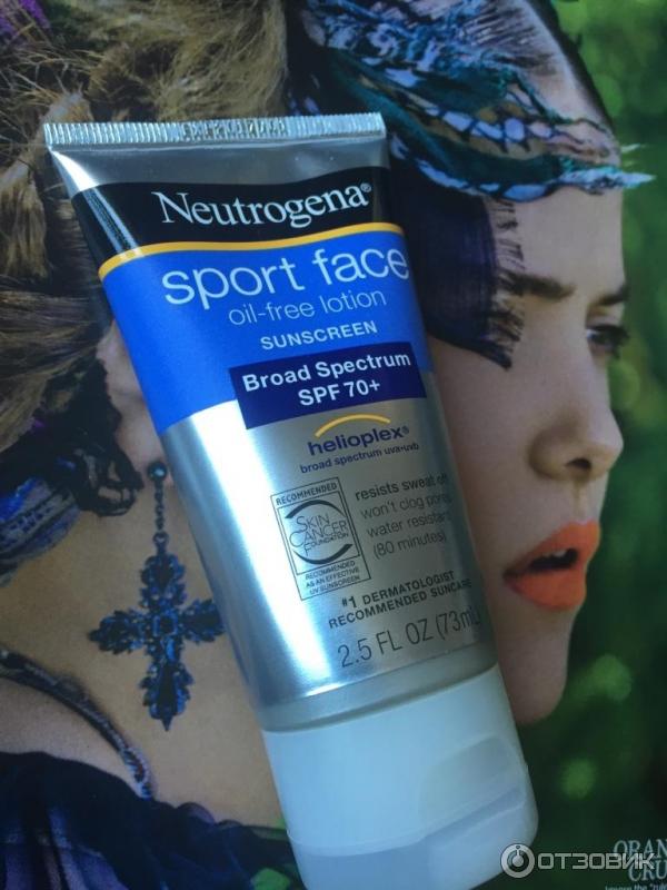 Отзыв о Солнцезащитный крем для лица Neutrogena Sport Face SPF 70 ...
