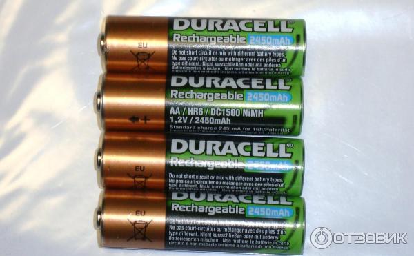 Аккумуляторные батарейки Duracell фото