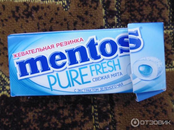 Жевательная резинка Mentos Pure Fresh Свежая мята фото