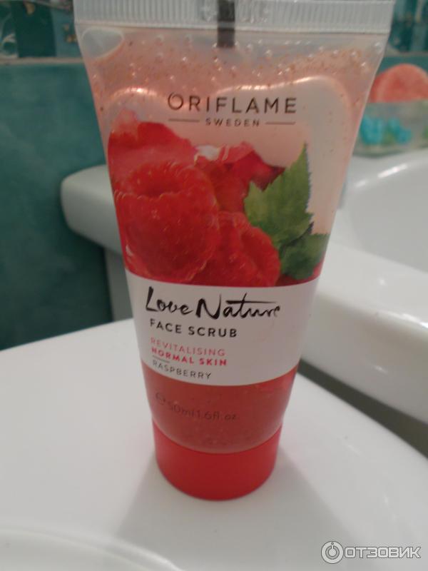 Скраб для лица Oriflame Love Nature Малина фото