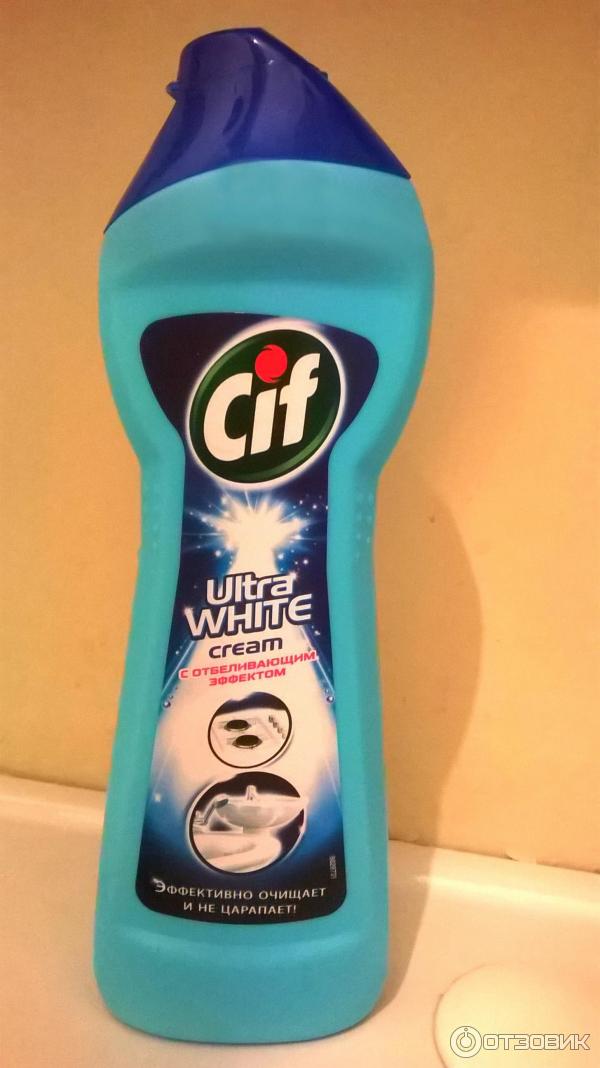 Чистящий крем Cif Ultra white фото