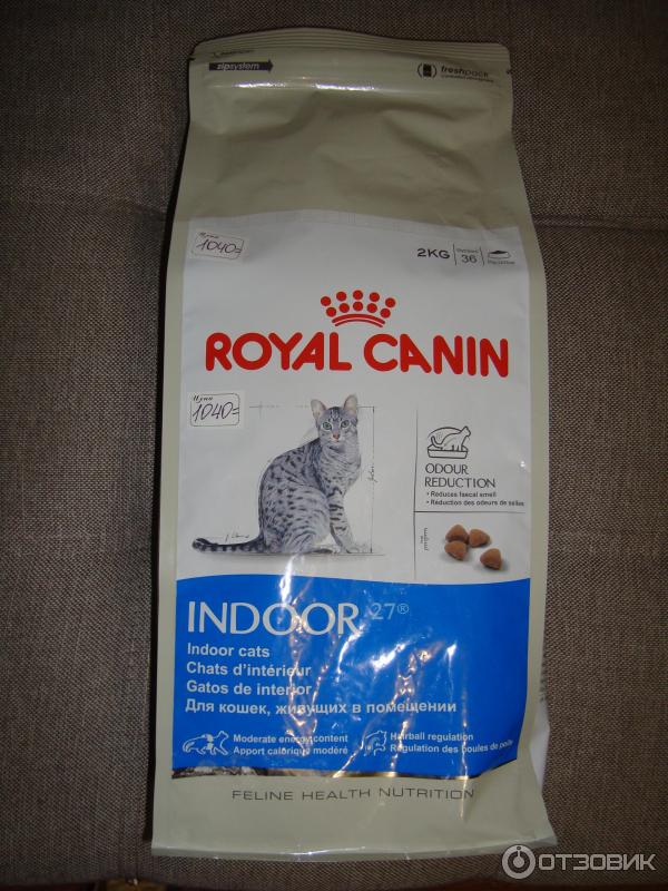 Сухой корм Royal Canin Indoor 27 для кошек живущих в помещении фото