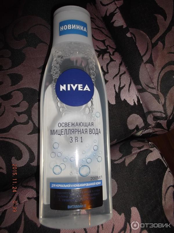 Освежающая мицеллярная вода Nivea 3 в 1 фото