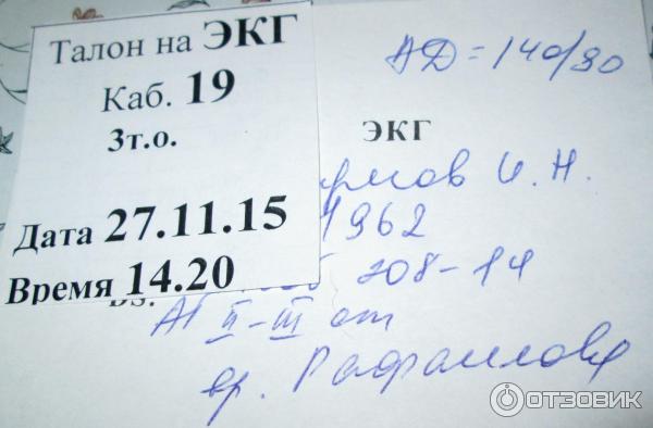 Направление на экг