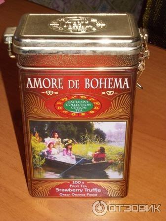 Чай зеленый Amore de Bohema со вкусов клубники и какао фото