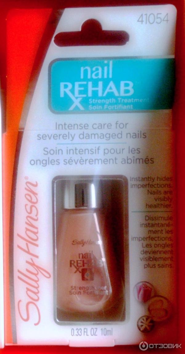 Средство для восстановления очень поврежденных ногтей Sally Hansen Nail Rehab Strengthener фото