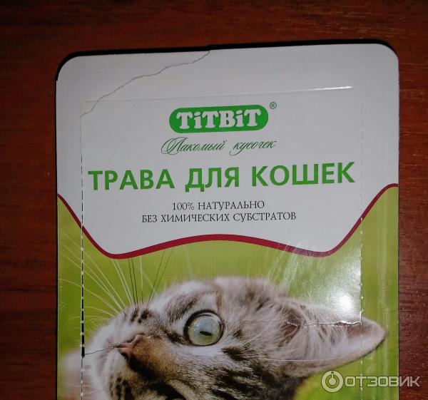 Трава для кошек TITBIT фото