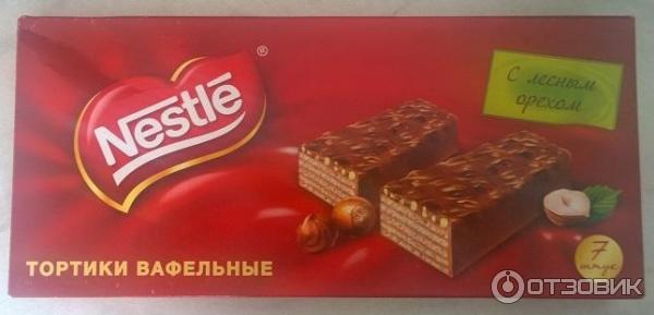 Тортики вафельные Nestle с лесным орехом фото