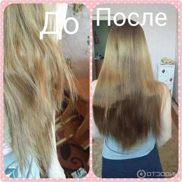 Волосы до и после бальзама