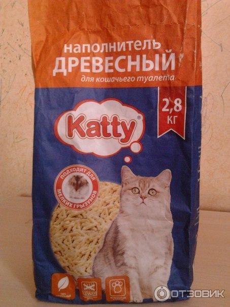 Наполнитель для кошачьего туалета комкующийся катти