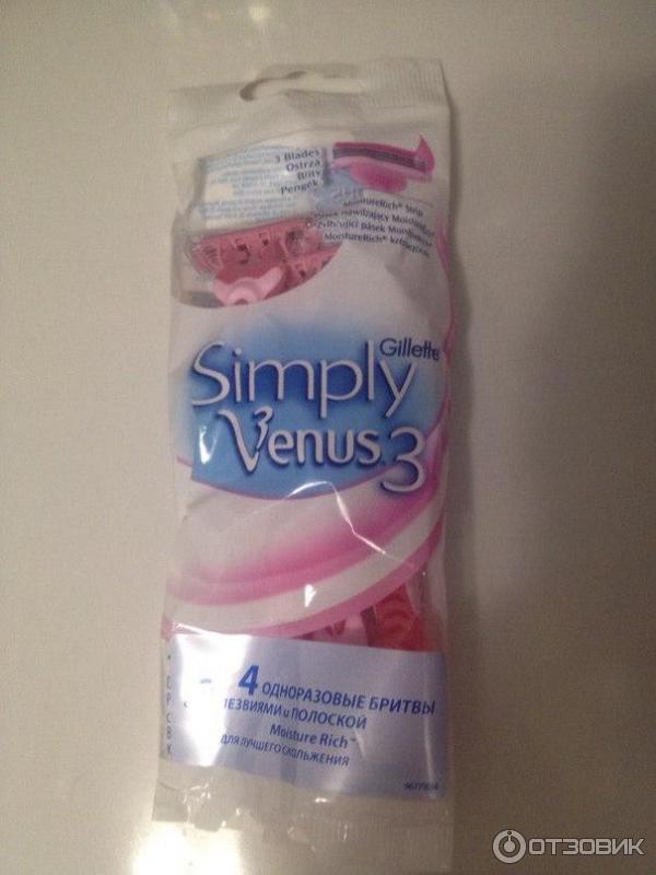 Бритвенный станок Gillette Simply Venus 3 фото