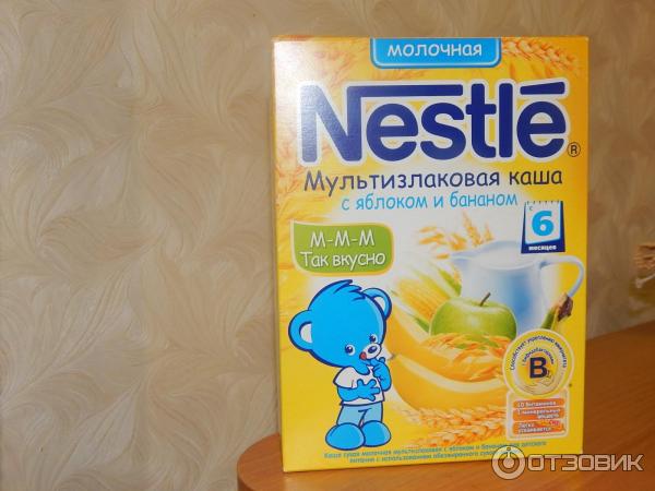 Мультизлаковая каша с бананом и яблоком Nestle фото