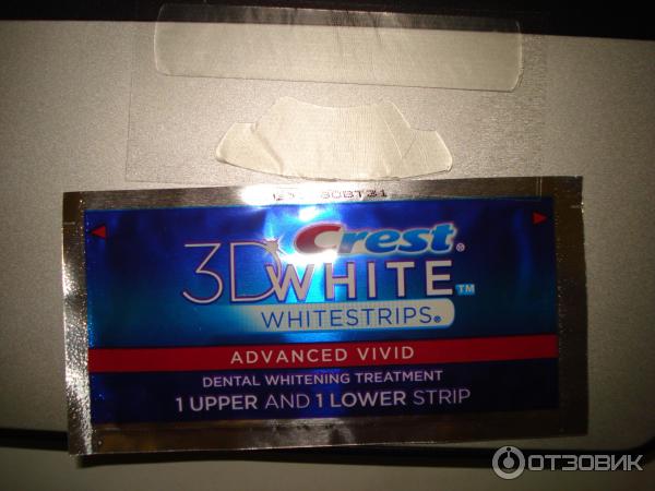 Отбеливающие полоски для зубов Crest 3D White Whitestrips Advanced Vivid фото