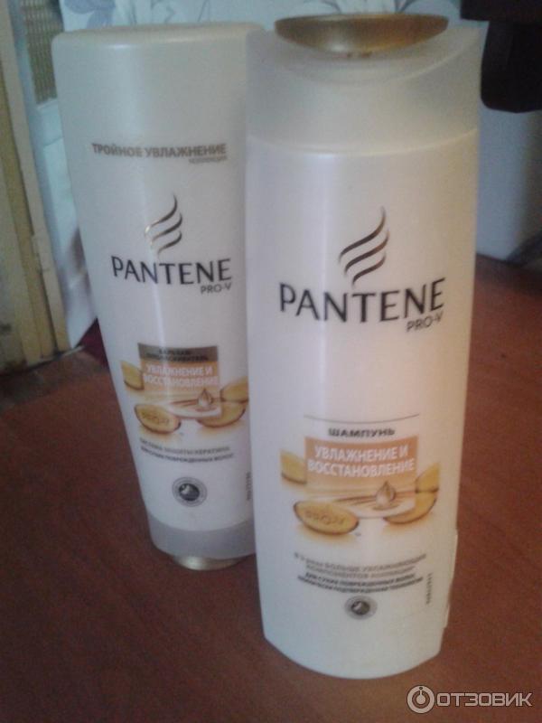 Шампунь и бальзам-ополаскиватель Pantene Pro-V Увлажнение и восстановление фото