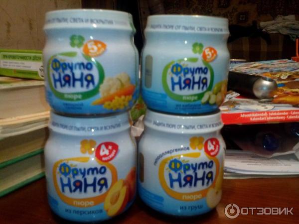 Отзыв о Детское пюре "ФрутоНяня" Вкусный полдник и для малыша, и для мамы.