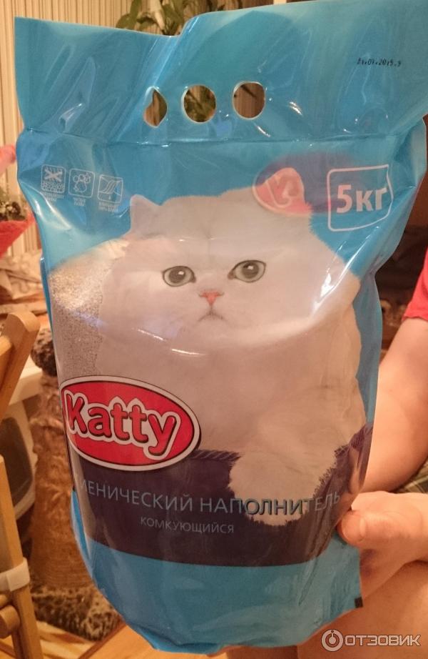 Древесный наполнитель для кошачьего туалета katty