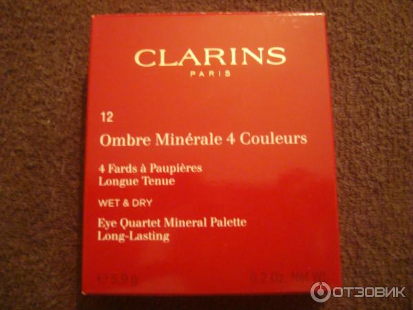 Минеральные тени для век Clarins Ombre Minerale 4 Couleurs фото