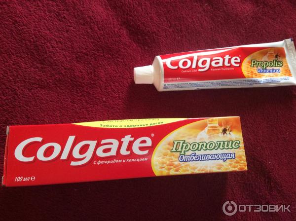 Зубная паста Colgate - Отбеливающая с фторидом, кальцием, прополисом фото