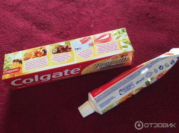 Зубная паста Colgate - Отбеливающая с фторидом, кальцием, прополисом фото