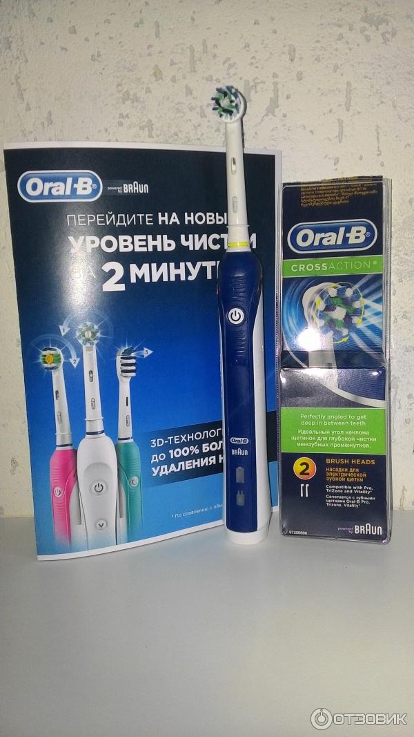 Зубная щетка Oral-B, сменная насадки для зубной щетки Braun Oral-B CrossAction