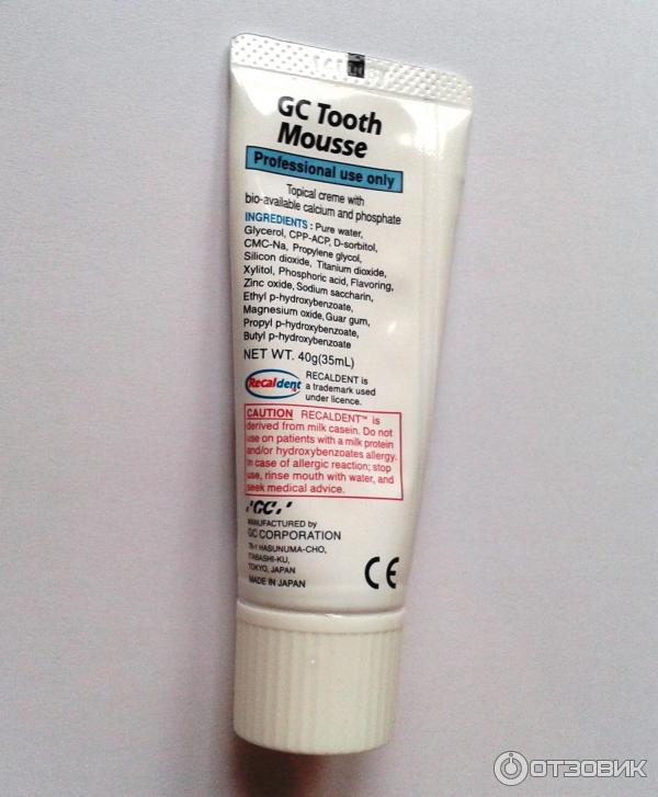 Профессиональный стоматологический крем GC Tooth Mousse фото