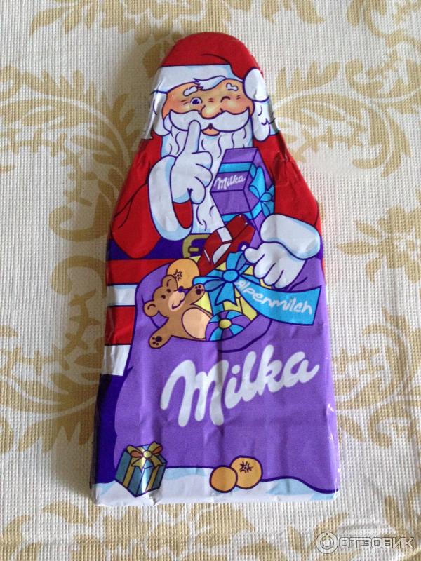 Шоколад молочный фигурный Milka Шоколадный Дед Мороз фото