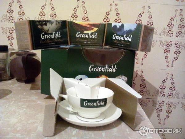 Подарочный набор Чай Greenfield с чашкой 300ml